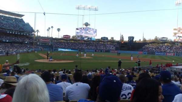 Dodger Stadium, bloc: 8FD, rangée: L