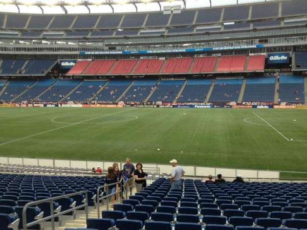 Gillette Stadium, bloc: 128, rangée: 20, place: 18