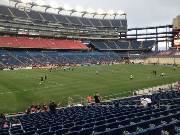 Gillette Stadium, bloc: 136, rangée: 20, place: 15