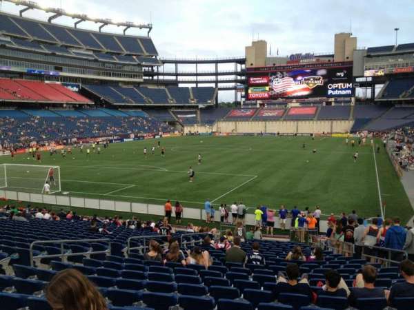 Gillette Stadium, bloc: 140, rangée: 23, place: 10