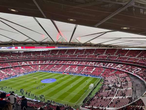Estadio Metropolitano, Madrid, bloc: Lateral oeste grada alta 501, rangée: 7, place: 9