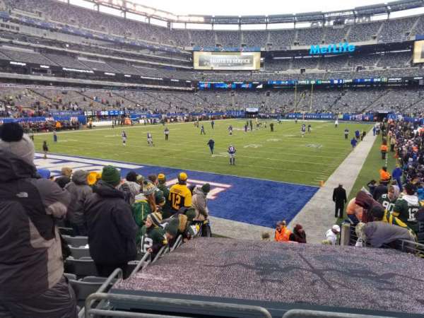 MetLife Stadium, bloc: 123, rangée: 12, place: 7