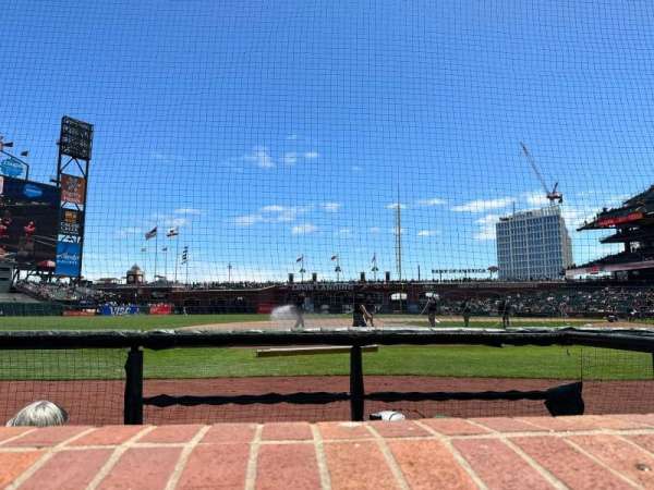 Oracle Park, bloc: 125, rangée: 1, place: 6