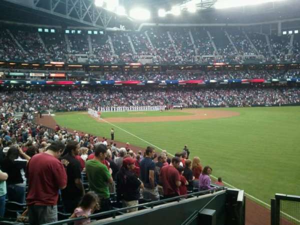 Chase Field, bloc: 108, rangée: 25, place: 9