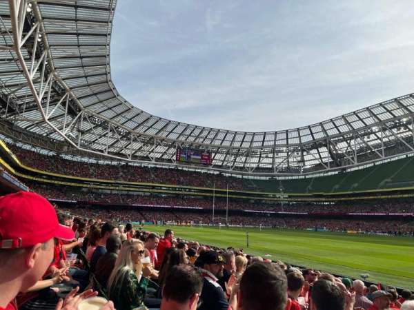 Aviva Stadium, bloc: 141, rangée: L, place: 22