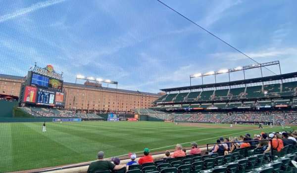 Oriole Park at Camden Yards, bloc: 68, rangée: 7, place: 9