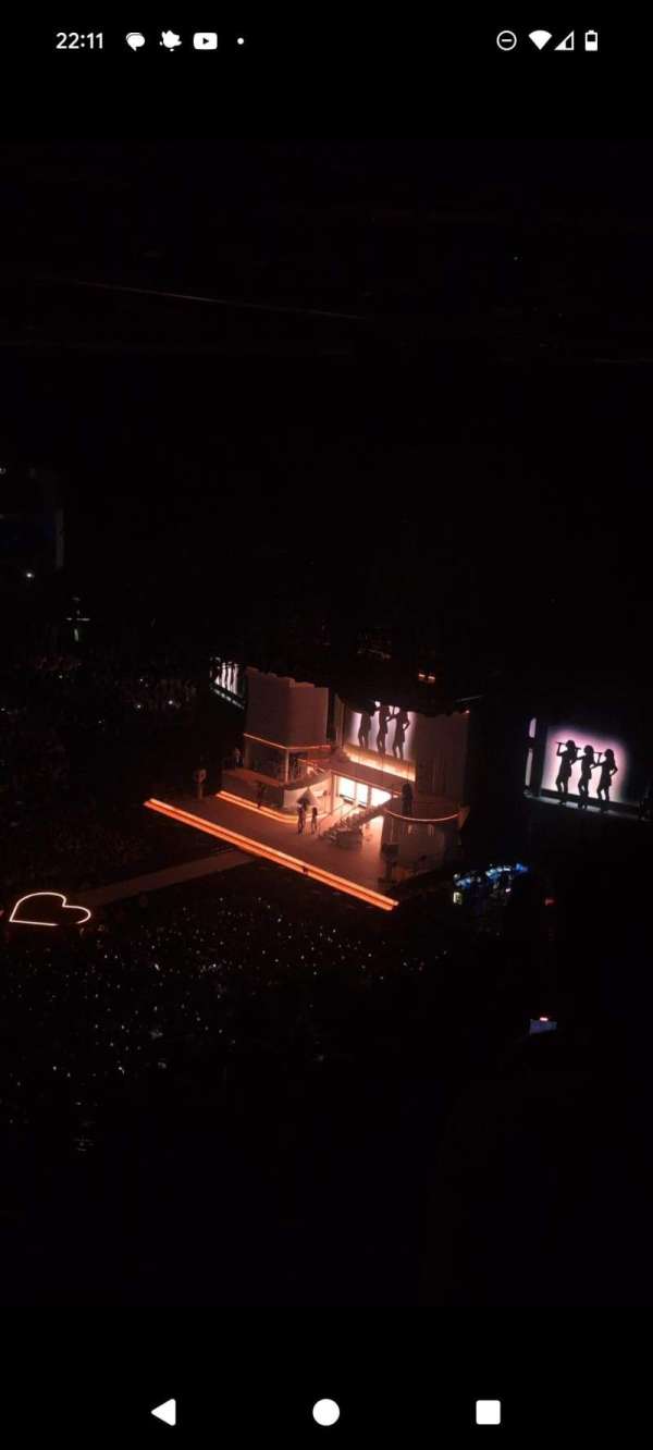 The O2, London, bloc: 418, rangée: M, place: 885