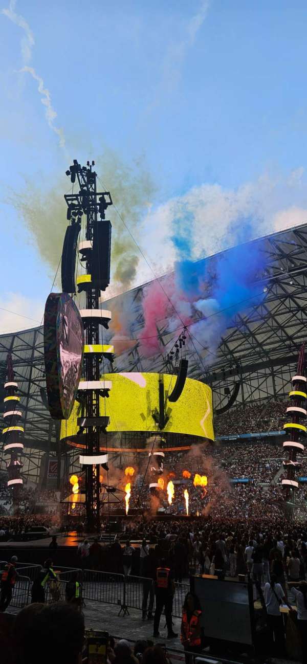 Stade Vélodrome, bloc: jean Bouin G, rangée: 10, place: 23
