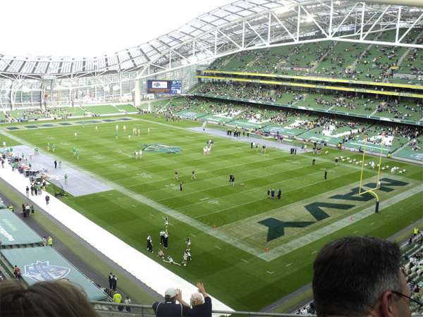 Aviva Stadium, bloc: 519, rangée: H, place: 26