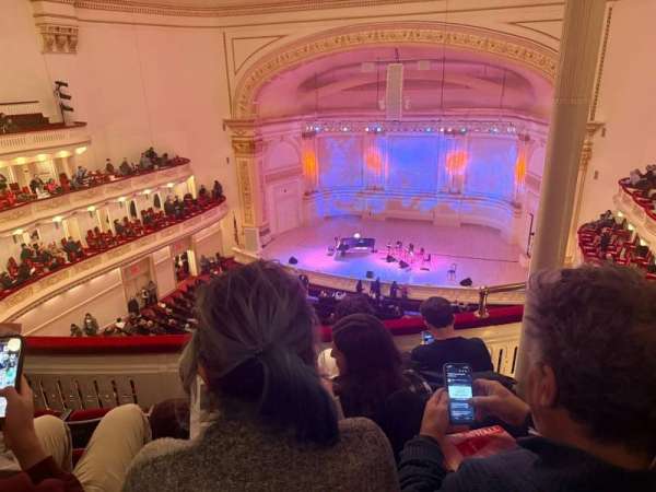 Carnegie Hall, bloc: Dress Circle RC, rangée: DD, place: 16