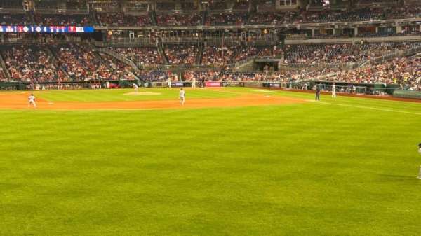 Nationals Park, bloc: 102, rangée: L, place: 19