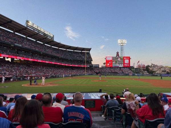 Angel Stadium, bloc: 123, rangée: K, place: 11