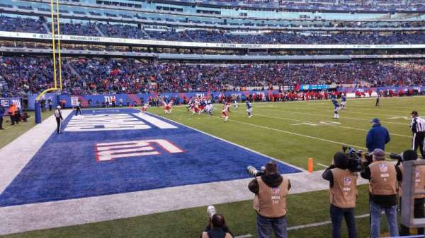 MetLife Stadium, bloc: 118, rangée: 2, place: 2