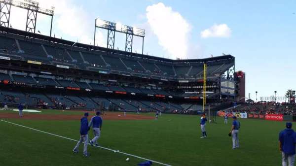 Oracle Park, bloc: 102, rangée: 2