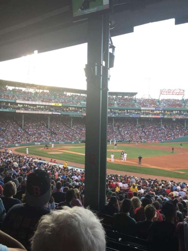 Fenway Park, bloc: Grandstand 12, rangée: 7, place: 8