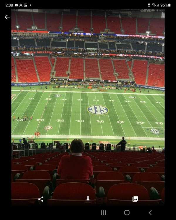 Mercedes-Benz Stadium, bloc: 312, rangée: 12, place: 21