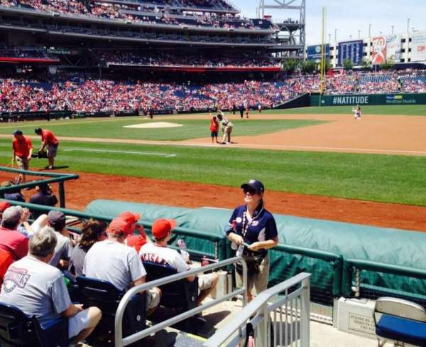 Nationals Park, bloc: 132, rangée: E, place: 2