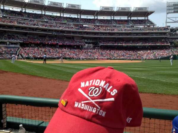 Nationals Park, bloc: 135, rangée: B, place: 5