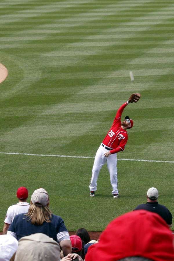 Nationals Park, bloc: 132, rangée: E, place: 6
