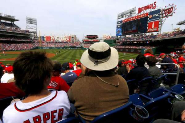 Nationals Park, bloc: 132, rangée: J, place: 4