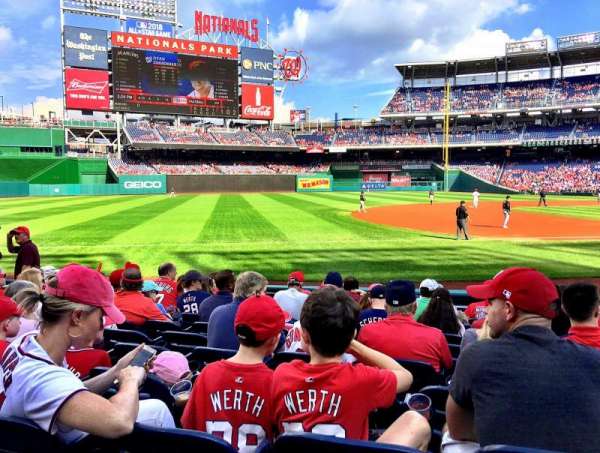 Nationals Park, bloc: 113, rangée: M, place: 8