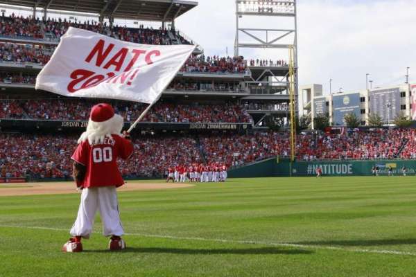 Nationals Park, bloc: 134, rangée: G, place: 7