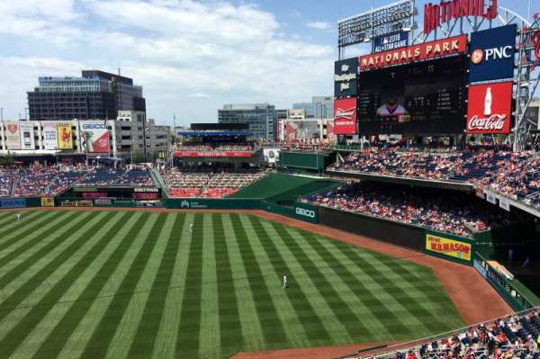 Nationals Park, bloc: 222, rangée: A, place: 1