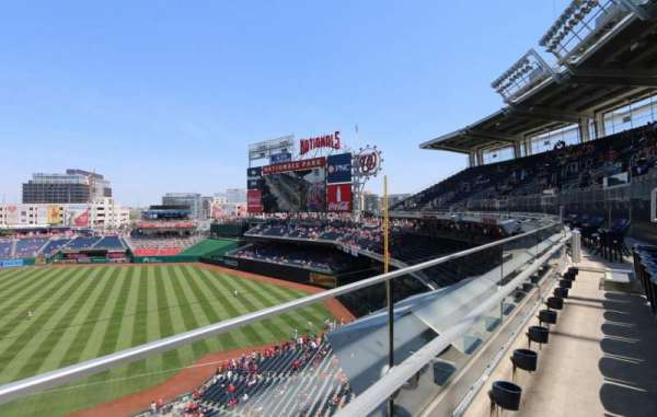 Nationals Park, bloc: 222, rangée: A, place: 1