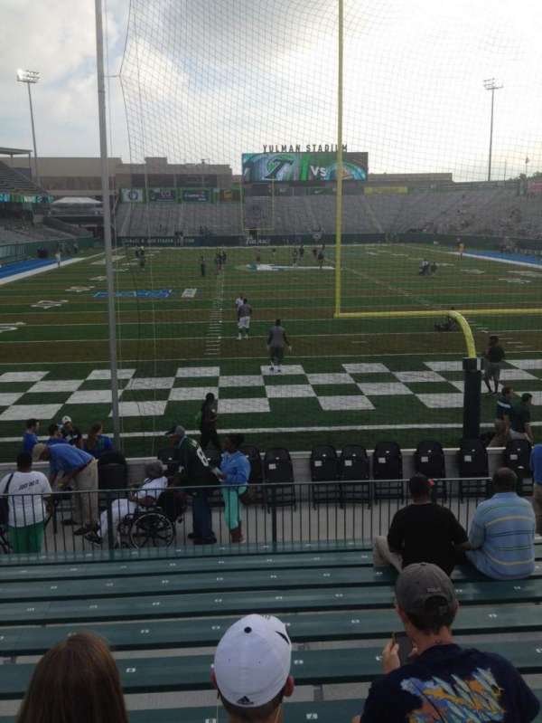 Yulman Stadium, bloc: 112, rangée: M, place: 10