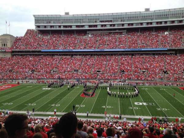 Ohio Stadium, bloc: 18B-BX, rangée: 2, place: 21