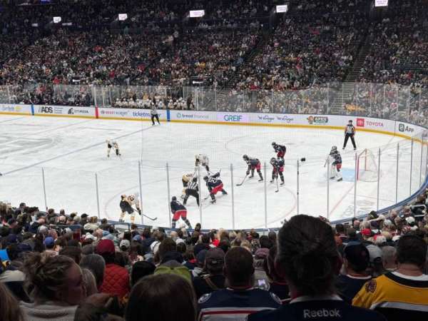 Nationwide Arena, bloc: 112, rangée: X, place: 6