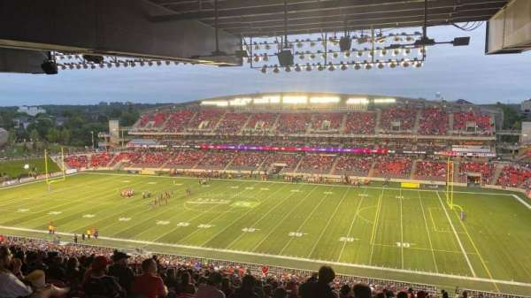 TD Place Stadium, bloc: CC, rangée: 23, place: 11