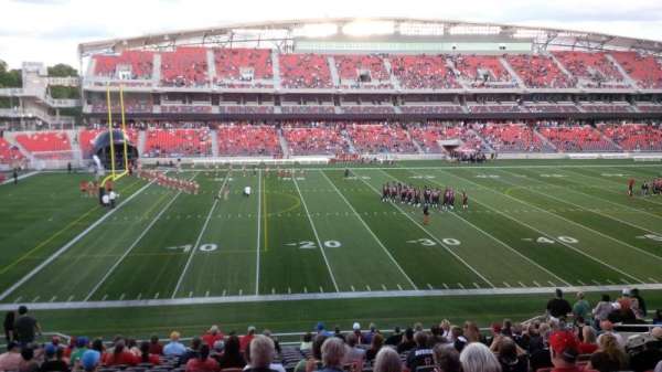 TD Place Stadium, bloc: G, rangée: 20, place: 19