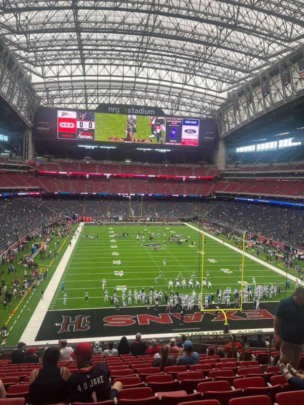 NRG Stadium, bloc: 353, rangée: P, place: 7