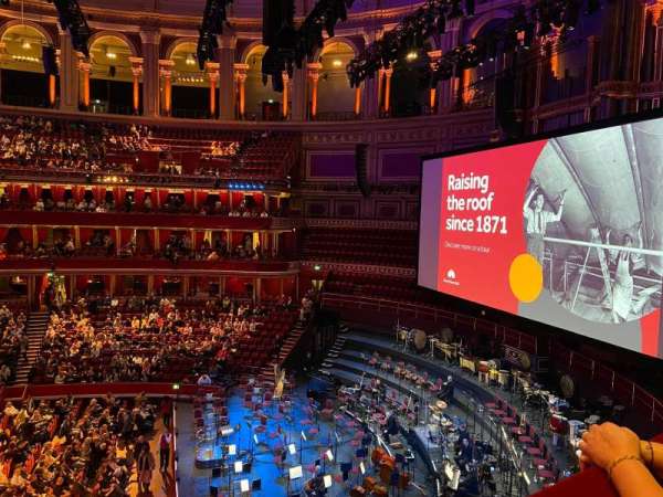 Royal Albert Hall, bloc: Second Tier 79, rangée: 1, place: 1