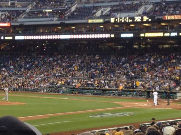 PNC Park, bloc: 127, rangée: L, place: 3