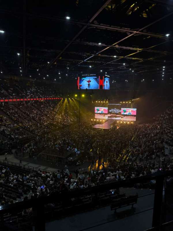 Accor Arena, bloc: Balcon B, rangée: 86, place: 12
