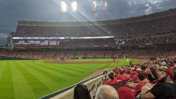 Great American Ball Park, bloc: 109, rangée: R, place: 17