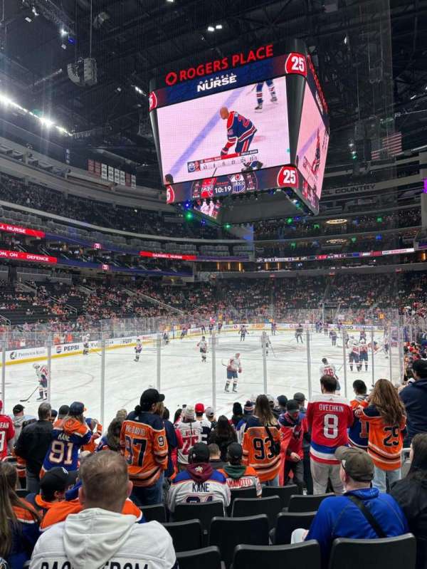 Rogers Place, bloc: 109, rangée: 10, place: 5