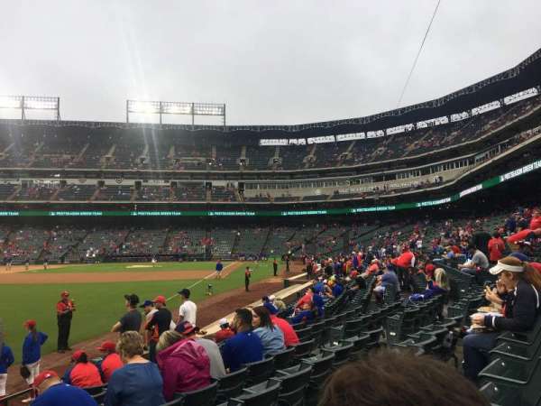 Globe Life Park in Arlington, bloc: 12, rangée: 8, place: 1