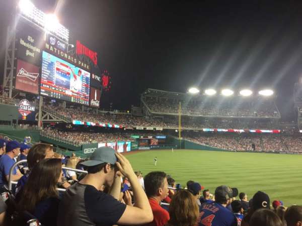Nationals Park, bloc: 103, rangée: U, place: 6-8