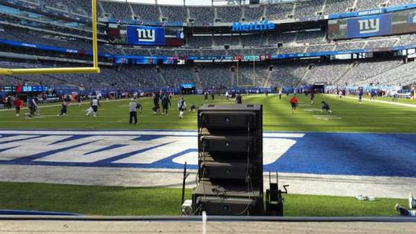 MetLife Stadium, bloc: 124, rangée: 1, place: 18