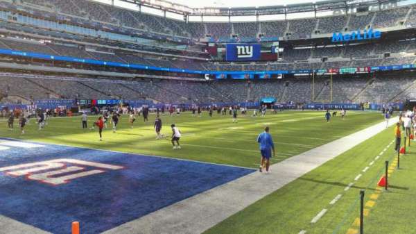 MetLife Stadium, bloc: 121, rangée: 3, place: 5