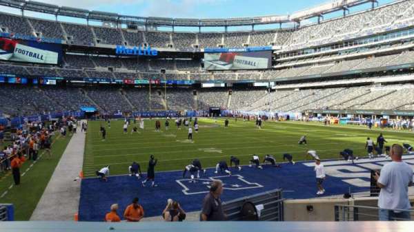 MetLife Stadium, bloc: 129, rangée: 10, place: 8