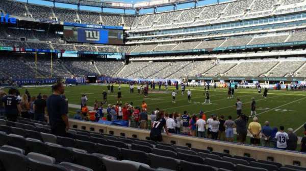 MetLife Stadium, bloc: 135, rangée: 8, place: 1