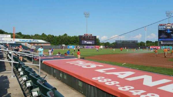 Ripken Stadium, bloc: 112, rangée: B, place: 1
