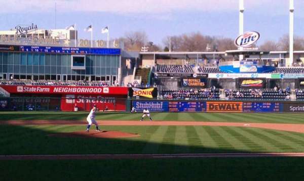 Kauffman Stadium, bloc: 132, rangée: D, place: 5