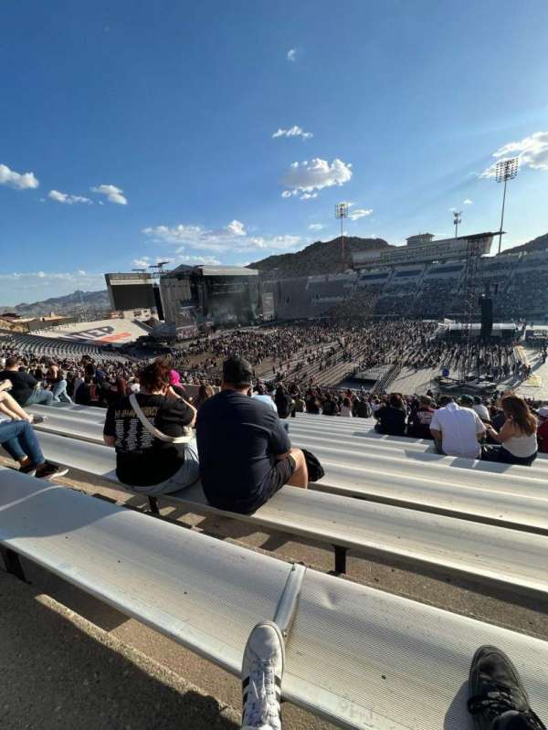 Sun Bowl Stadium, bloc: 20, rangée: 46, place: 15