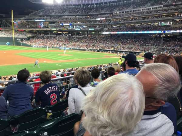 Target Field, bloc: 121, rangée: 4, place: 21