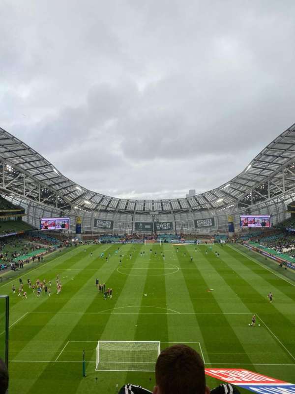 Aviva Stadium, bloc: 515, rangée: B, place: 7